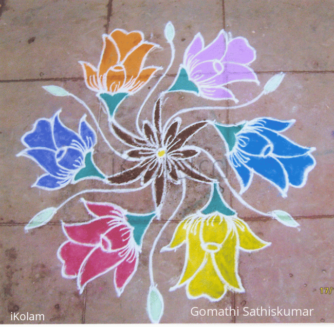 Rangoli: Circle of Roses