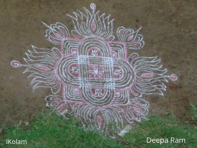 Rangoli: last of pink kaavi !