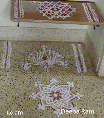 Rangoli: Varalakshmi pooja kolam