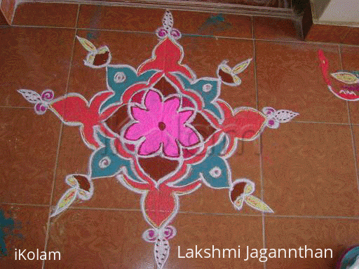 Rangoli: Kolam - lamps