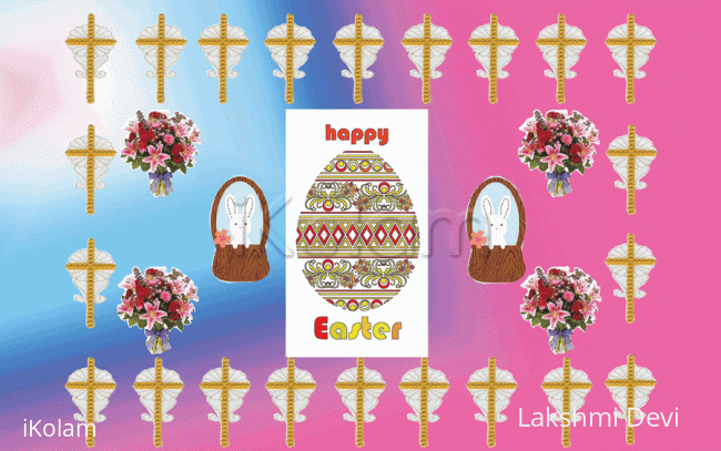 Rangoli: Easter card