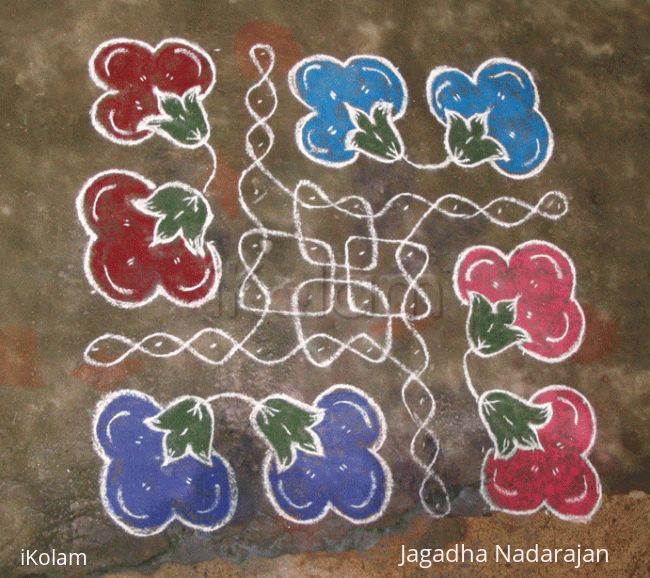 Rangoli: Flowers - paired