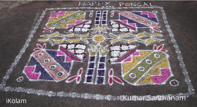 Rangoli: Happy Pongal - 4