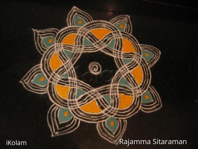 Rangoli: Try this one kolam.