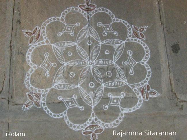 Rangoli: Simple podi kolam