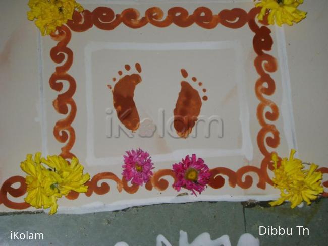 Rangoli: Krishna Padam