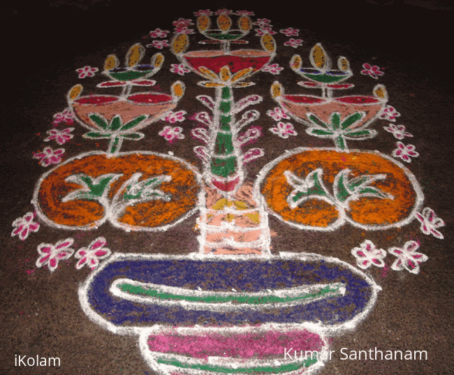 Rangoli: Pongal lights