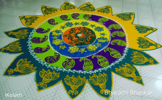 Rangoli: Multicolored Margazhi Sunshine!