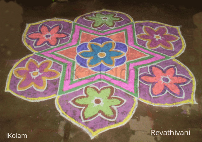 Rangoli: Nested Stars