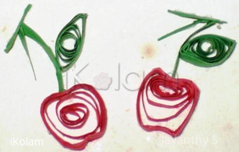 Rangoli: Apple gift tag