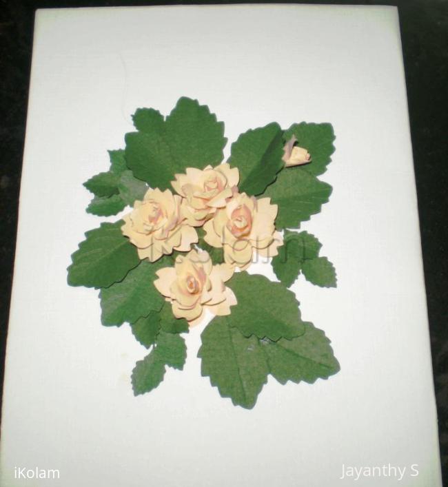 Rangoli: Rose card