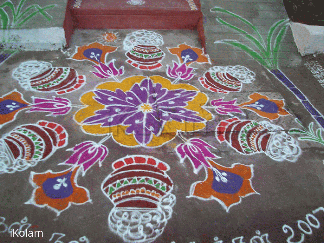 Rangoli: Pot of Pongal