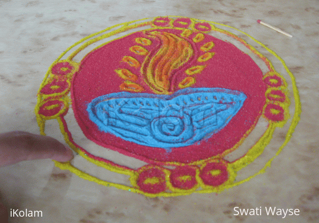 Rangoli: Rangoli Diya