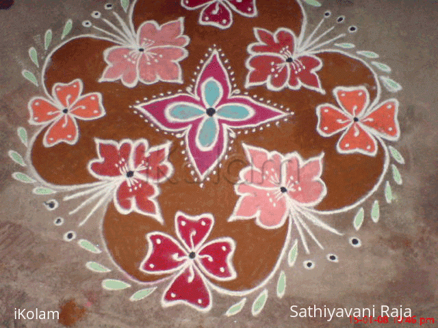 Rangoli: Rangoli - brown