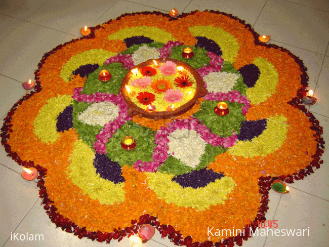 Rangoli: Rangoli - Crossandra