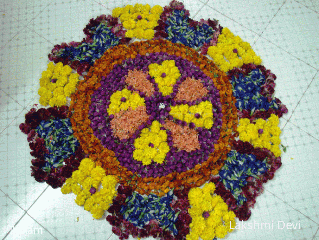 Rangoli: Rangoli - flowers