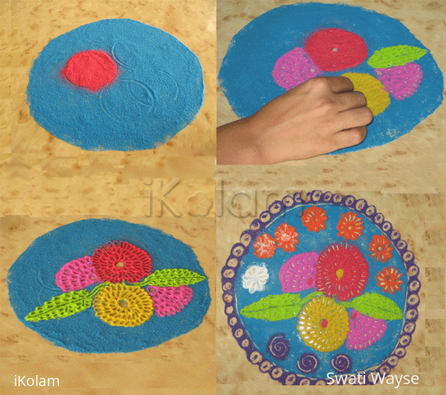 Rangoli: Rangoli using match-sticks