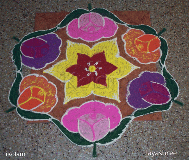 Rangoli: Roses