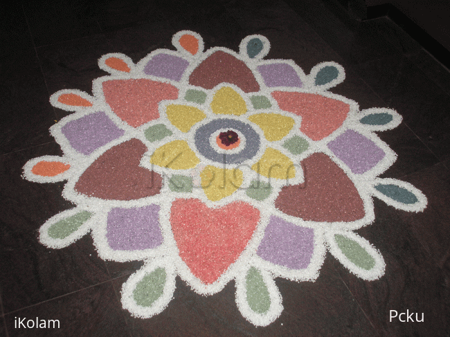 Rangoli: Sago (Javvarisi) Kolam