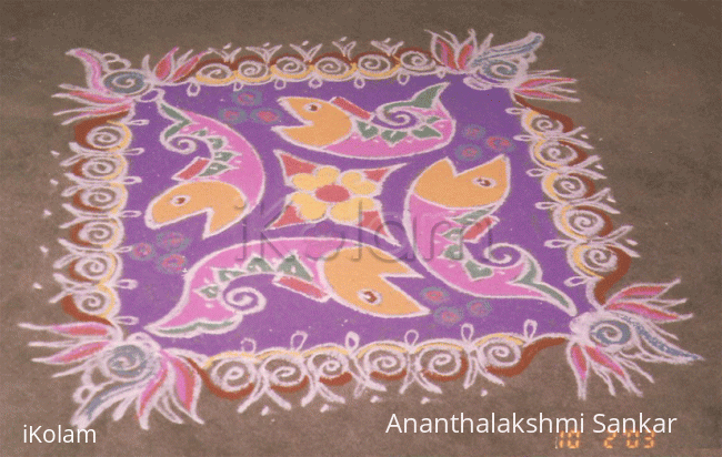 Rangoli: School of Fish