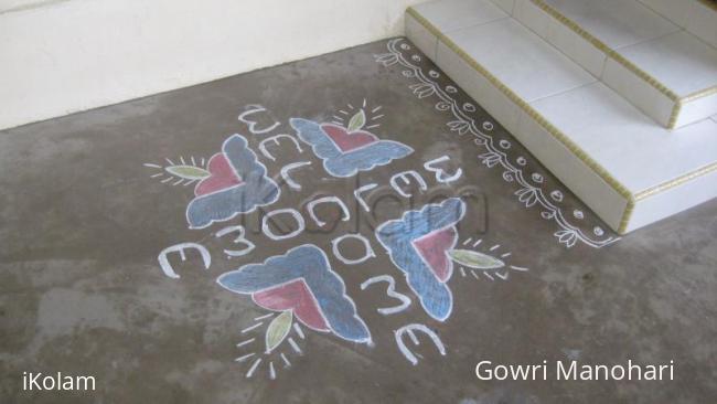 Rangoli: Chalk kolam in Singapore!!!