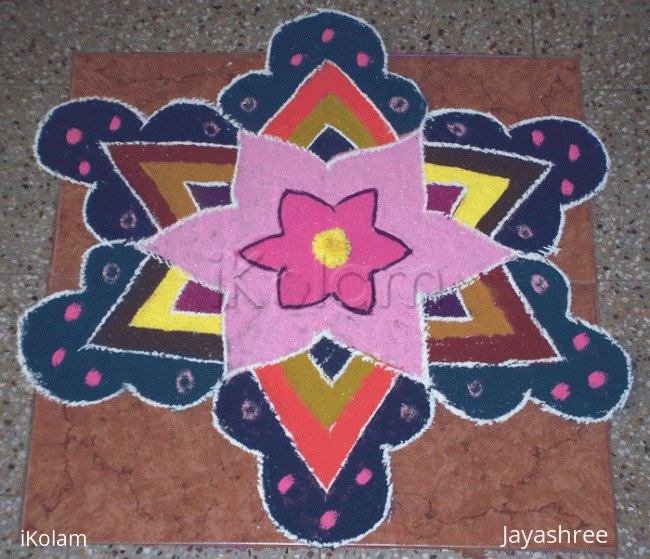 Rangoli: Spotty Star