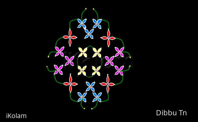 Rangoli: Sprinkle of Flowers