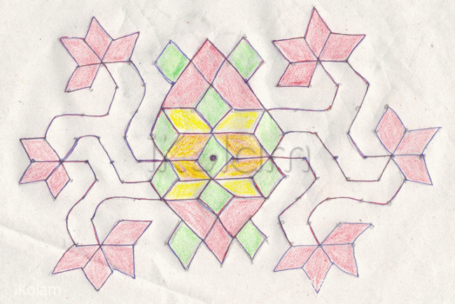 Rangoli: Star kolam