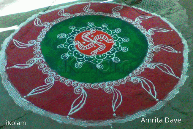 Rangoli: Swastic rangoli