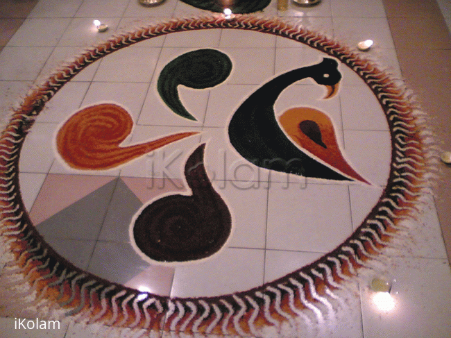 Rangoli: The Black bird