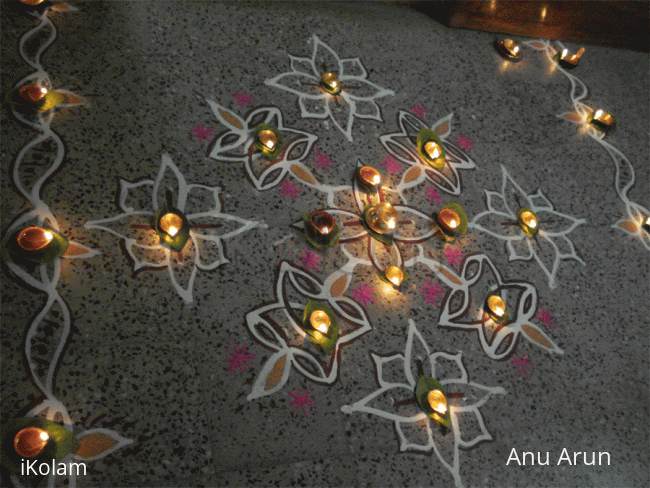 Rangoli: Karthigai deepam