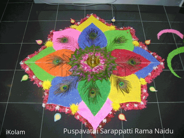 Rangoli: Beetle leaves Rangoli