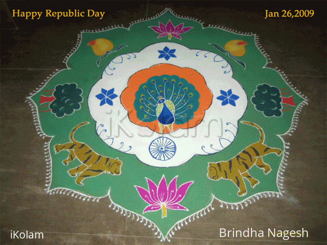 Rangoli: Indian Republic Day