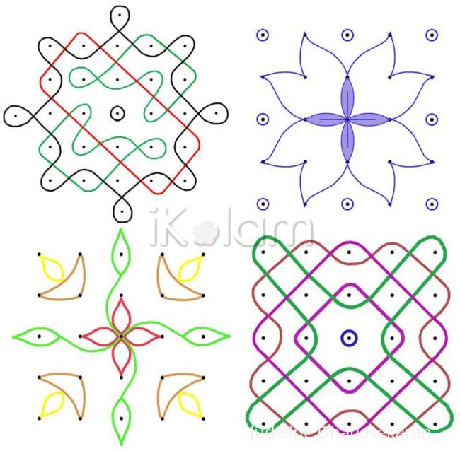 Rangoli: Beginner Kolam (Combo 1) 