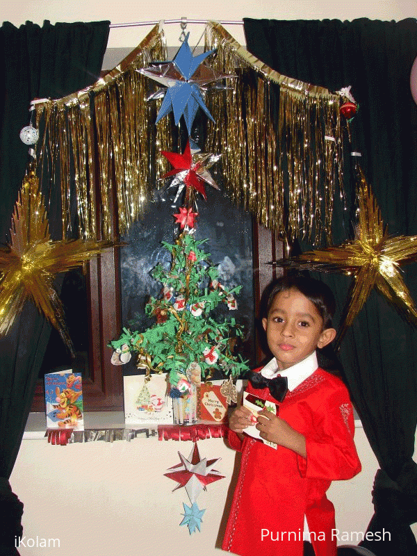 Rangoli: Christmas tree