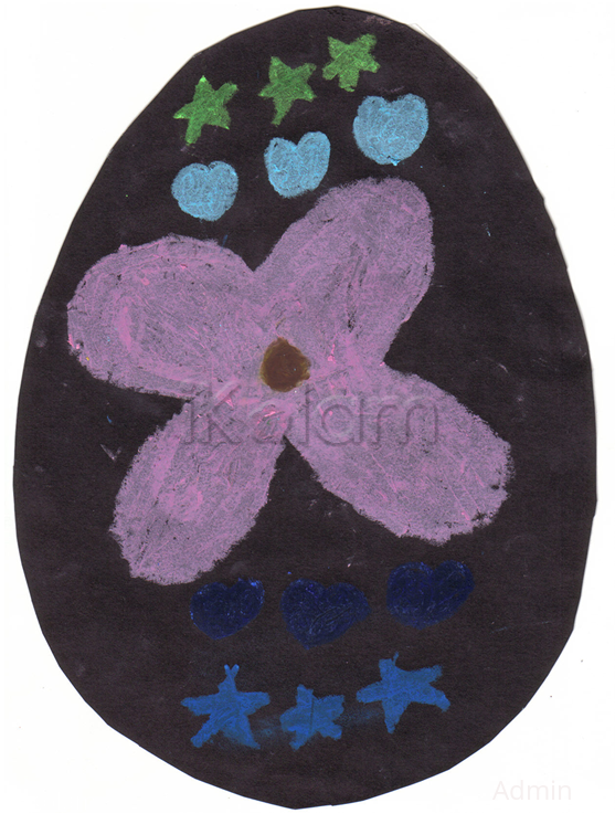 Rangoli: Easter egg