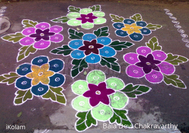 Rangoli: Rangoli - flowers (contest entry_10)