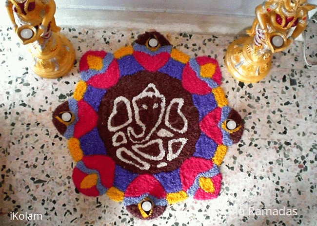 Rangoli: Ganesh - Rangoli (contest entry_110)