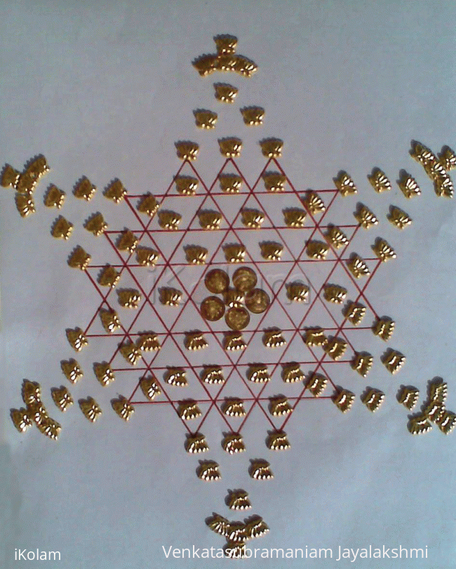 Rangoli: SWARNAPUSHPAM (contest entry_122)