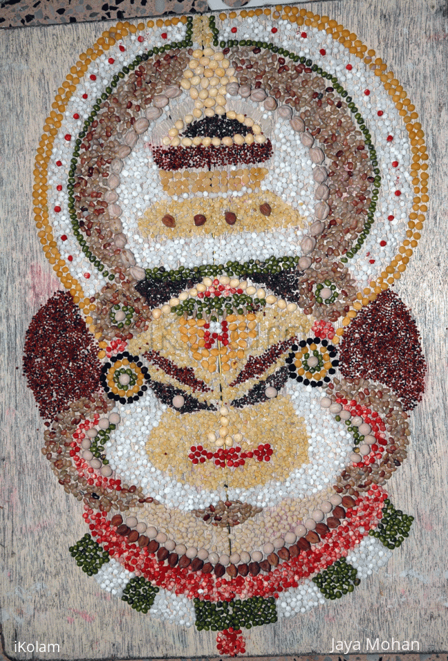 Rangoli: Rangoli using pulses (contest entry_46)