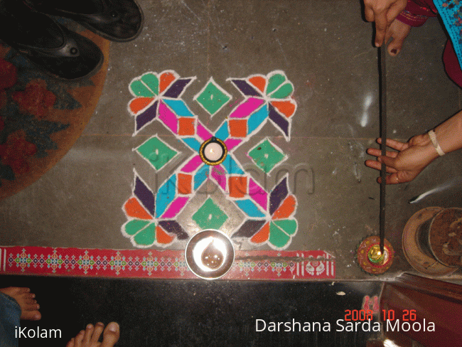 Rangoli: Diwali - celebrating with family!