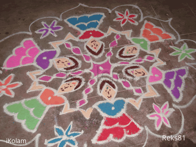 Rangoli: Girls