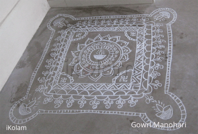 Rangoli: Chalk Kolam in Singapore!