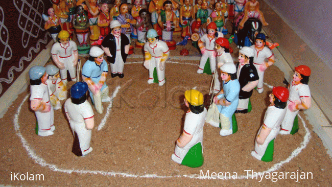 Rangoli: Golu - Game of Cricket