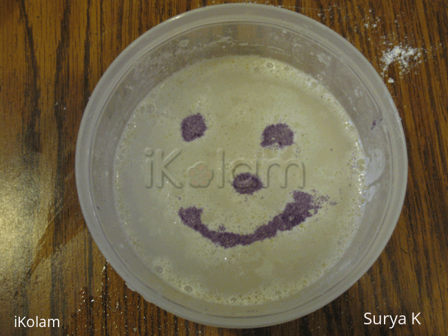 Rangoli: Happy face!