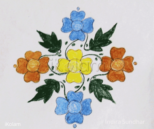 Rangoli: Flowers