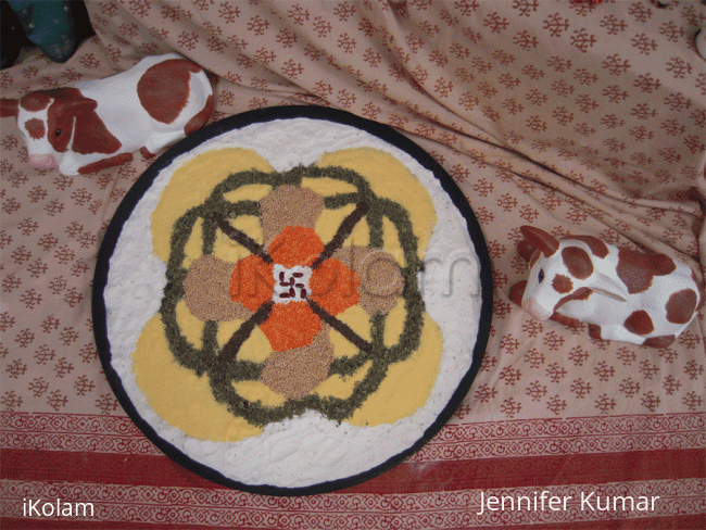 Rangoli: Pongal kolam - 2009