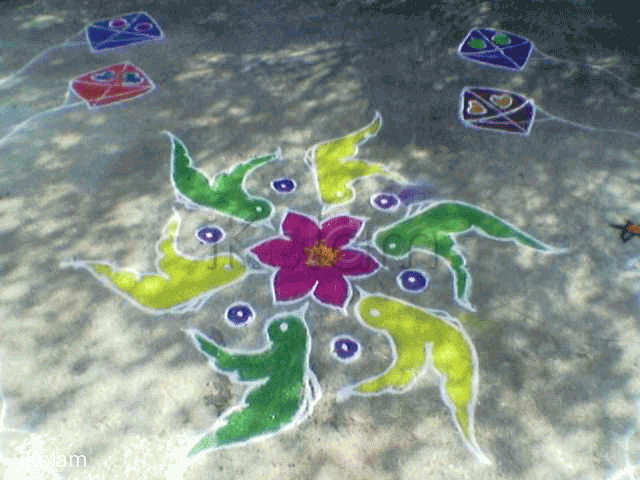 Rangoli: Margazhi dew drops Kolam contest - 2008-2009