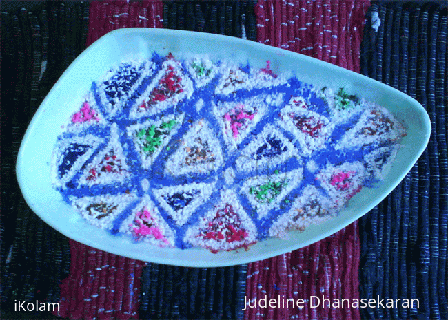 Rangoli: Rangoli on water