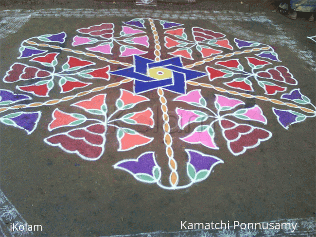 Rangoli: Bouquet of Flowers